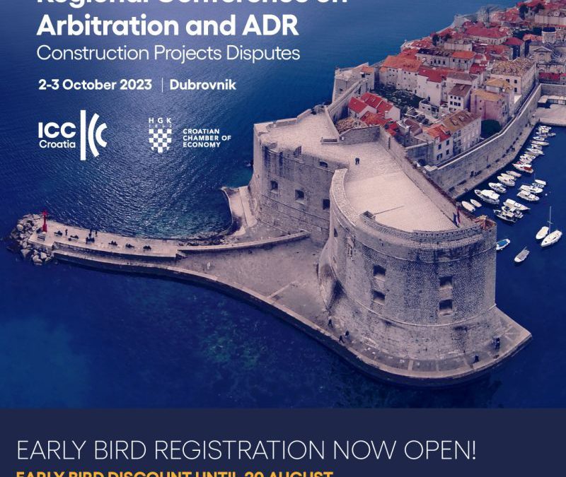 Managing partner Jovan Nikcevic in the panel at the ICC Croatia conference on arbitration and ADR in construction in Dubrovnik